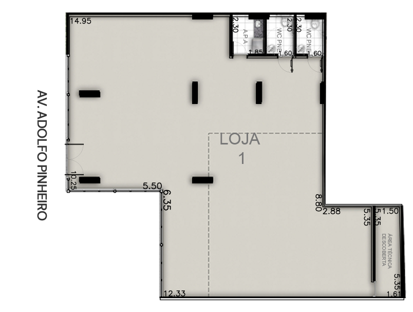 Loja 1 - 283,32m²