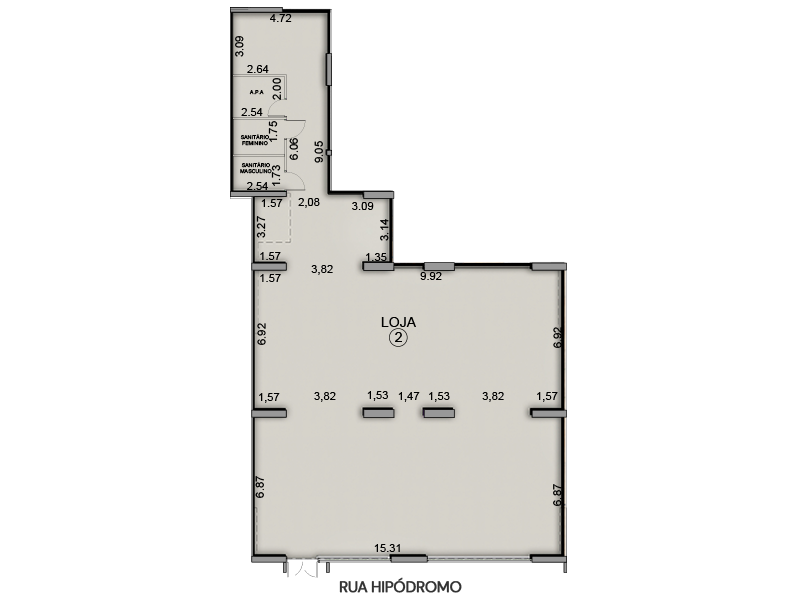 Loja 2 - 289,62m²